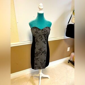 Vintage Rampage Strapless Floral Panel Dress – Size 11